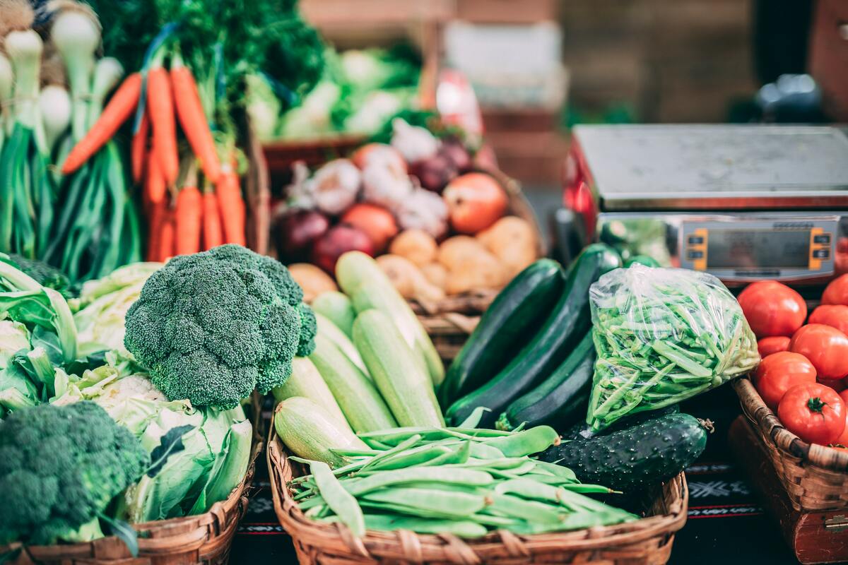 Farmer's market vegetables