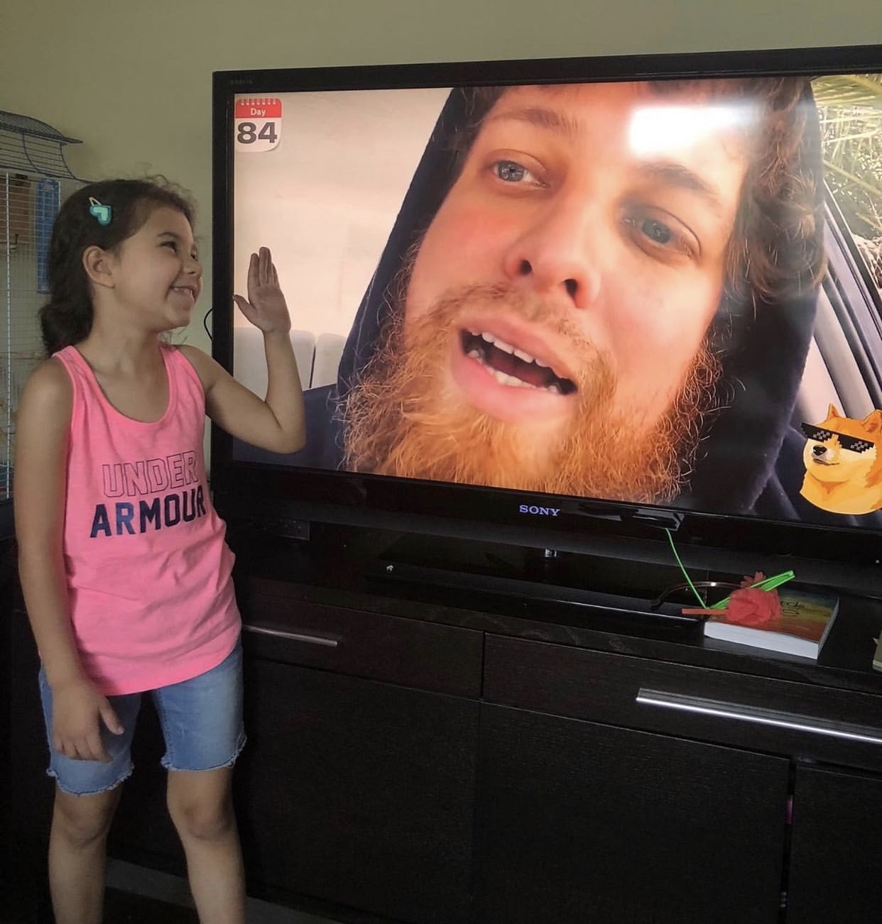 Pro's fam watching him on TV